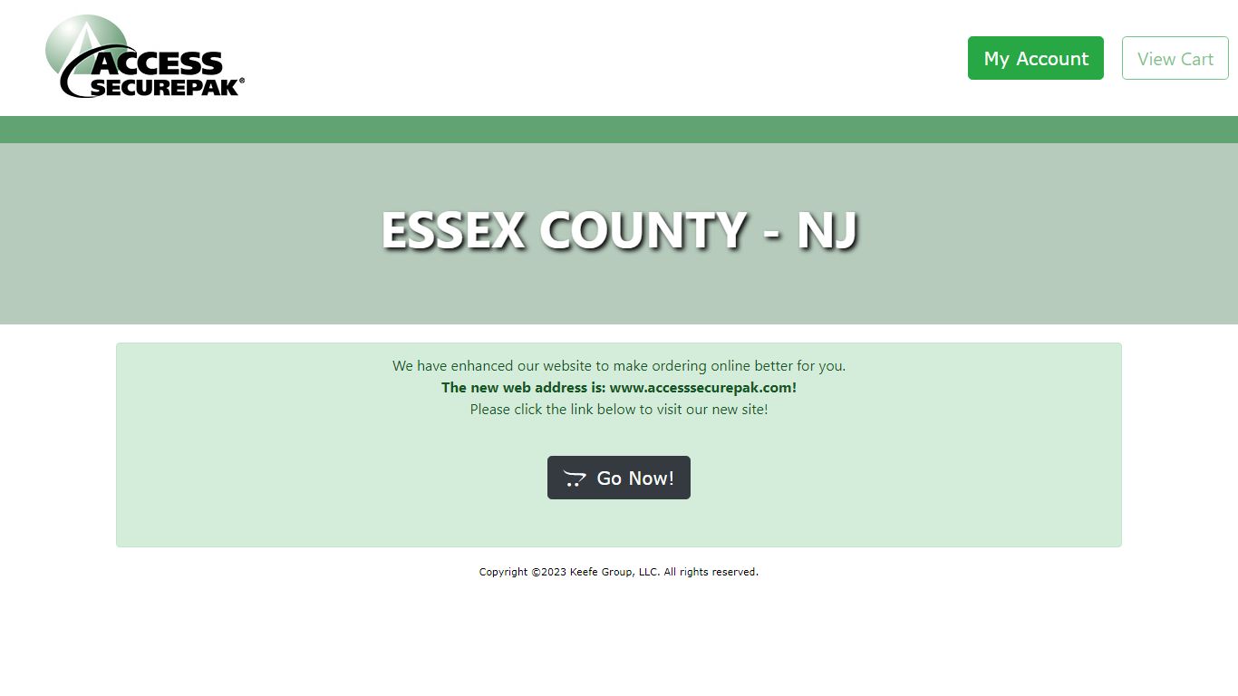 Access Securepak - Essex County Package Program - NJ - Welcome