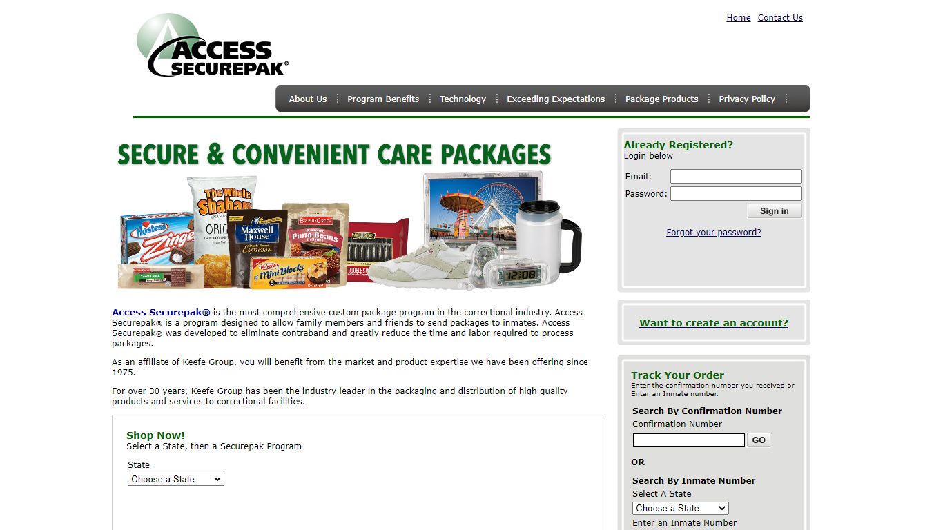Access Securepak - Essex County Package Program - NJ - FAQ's